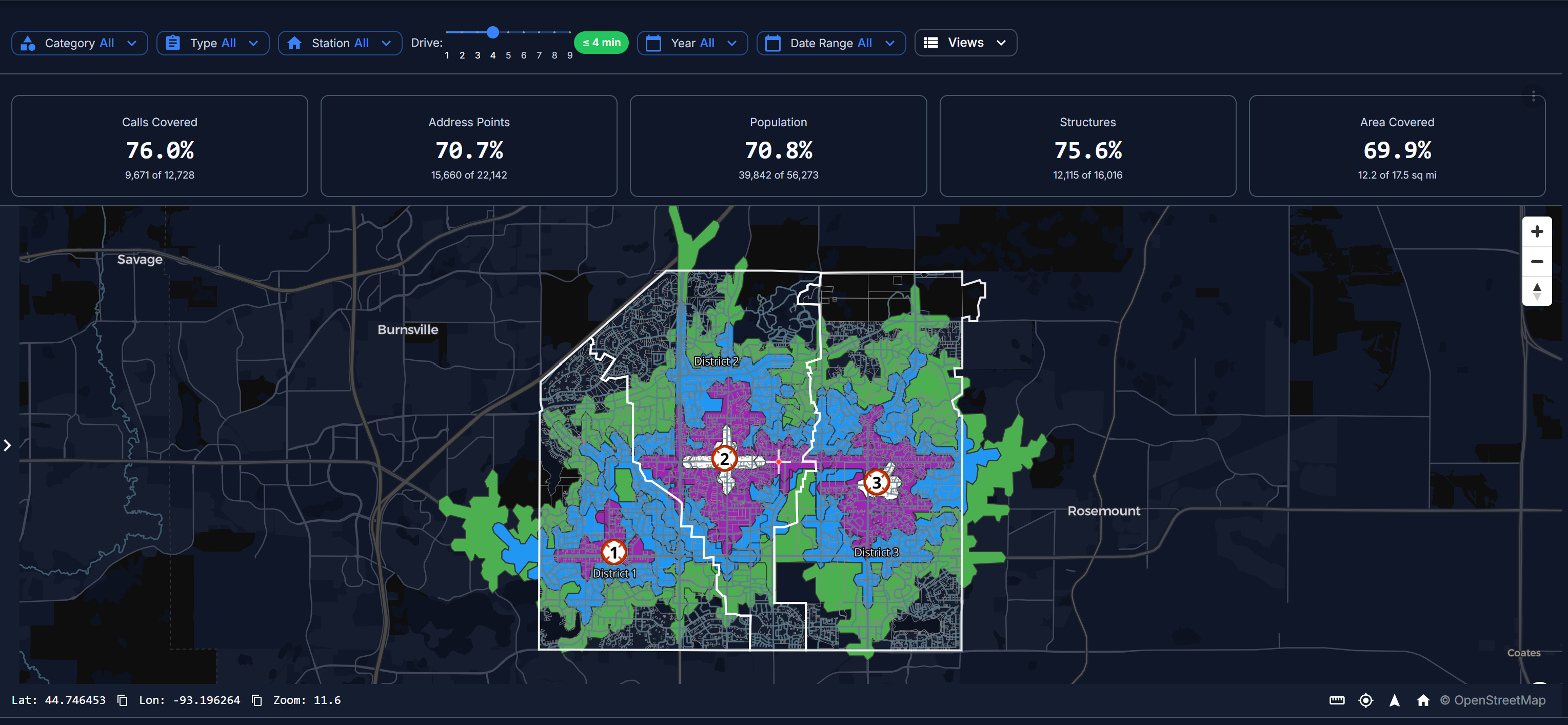 Drive-Time Isochrones